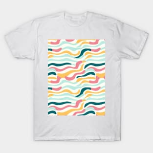 Autumn Nostalgia: Retro Pastel Doodle Delight T-Shirt